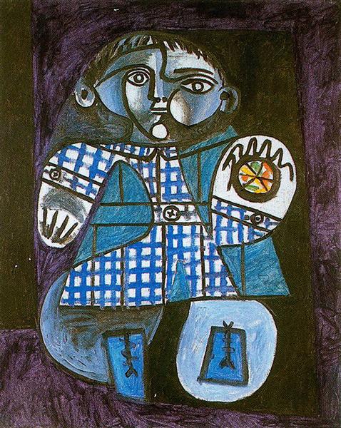 Pablo Picasso Classical Oil Painting Claude With A Ball